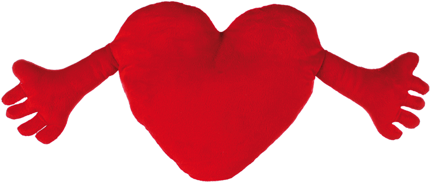 Heart With Arms Plush (945x709), Png Download