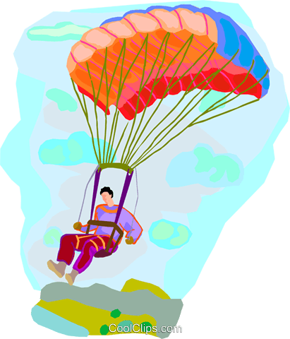 Paragliding (411x480), Png Download