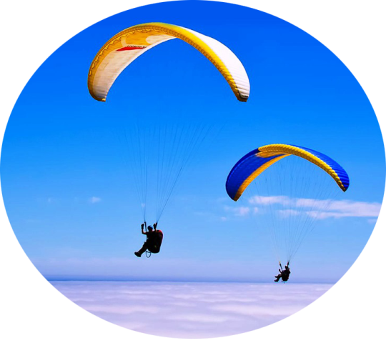 Paragliding (540x480), Png Download