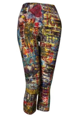 Graffiti Thoughts Capri Front - Capri (360x450), Png Download