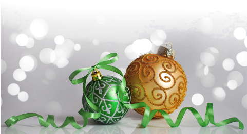 Holidays Overlay - Dekoratives Grünes Gold Verziert Keramik Ornament (480x480), Png Download