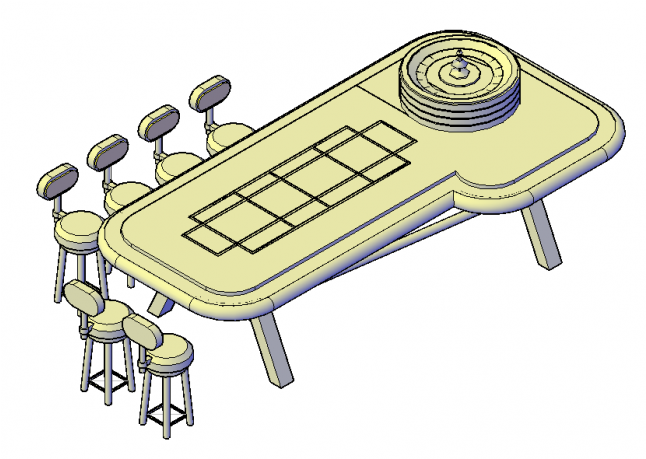 Roulette Table 2d And 3d Dwg - Gambling (645x645), Png Download