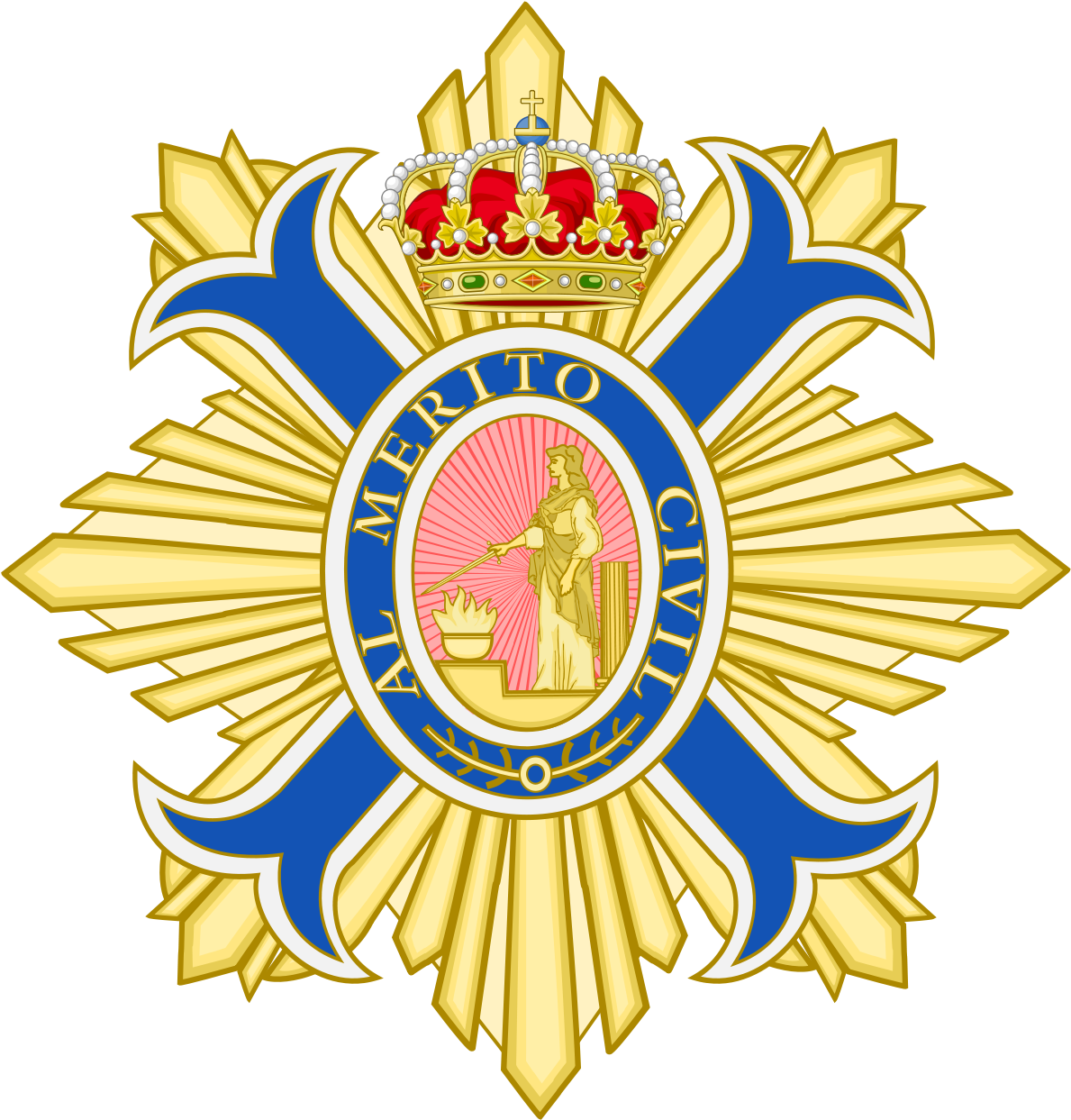 Order Of Civil Merit (1200x1254), Png Download
