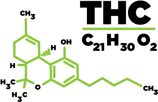 Thc Molecule (584x487), Png Download