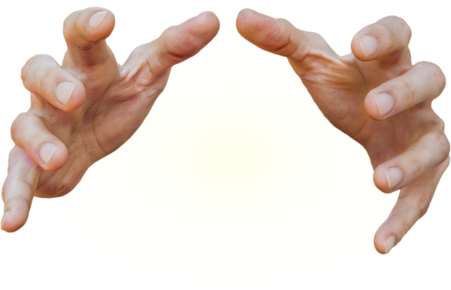 Manos Bola Blanca Energia - Hands Reaching Out To Grab (640x412), Png Download