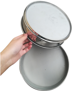 60 Mesh Stainless Steel Circle Flour Sieve Filter Screen - Mesh (350x350), Png Download