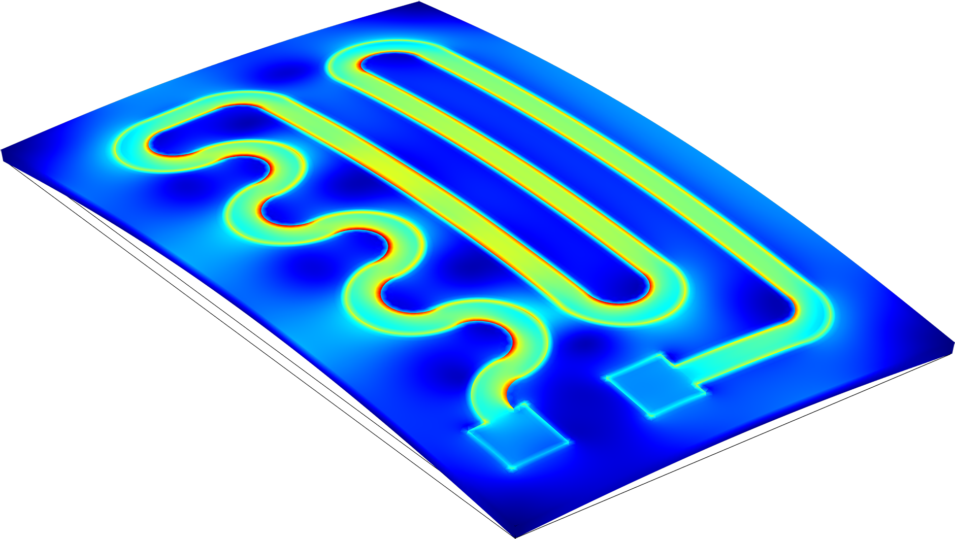 Example Of Stress In A Heating Circuit As A Result - Joule Effect (1920x1112), Png Download