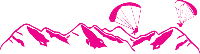 Paragliding And Why It's So Fascinating - Ram Mountain Clip Art (697x189), Png Download