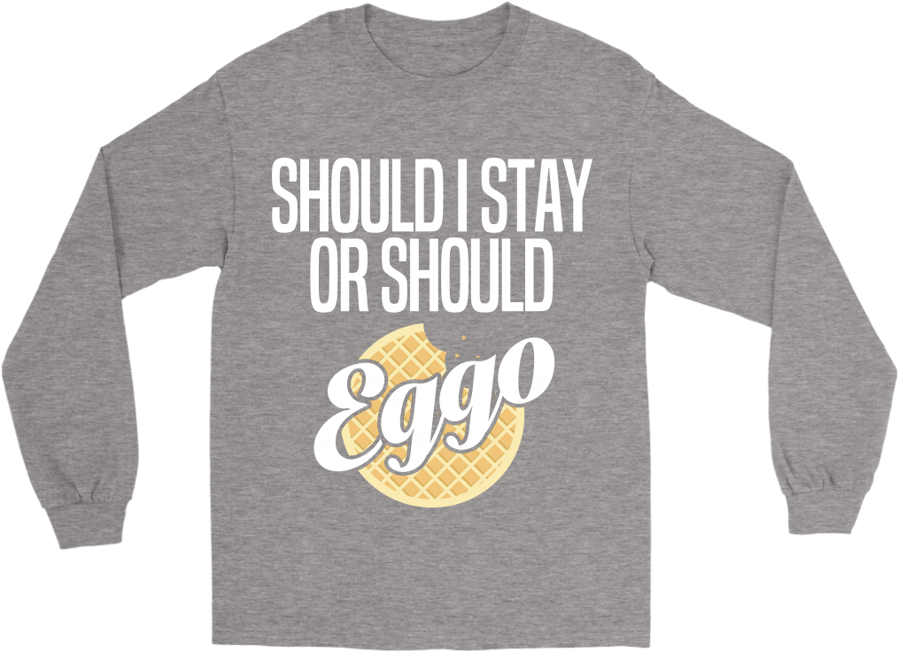 Stranger Things Should I Stay Or Should Eggo - T-shirt (1024x1024), Png Download