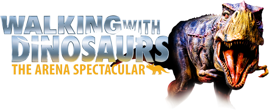 Walking With Dinosaurs The Arena Spectacular Logo (1059x434), Png Download