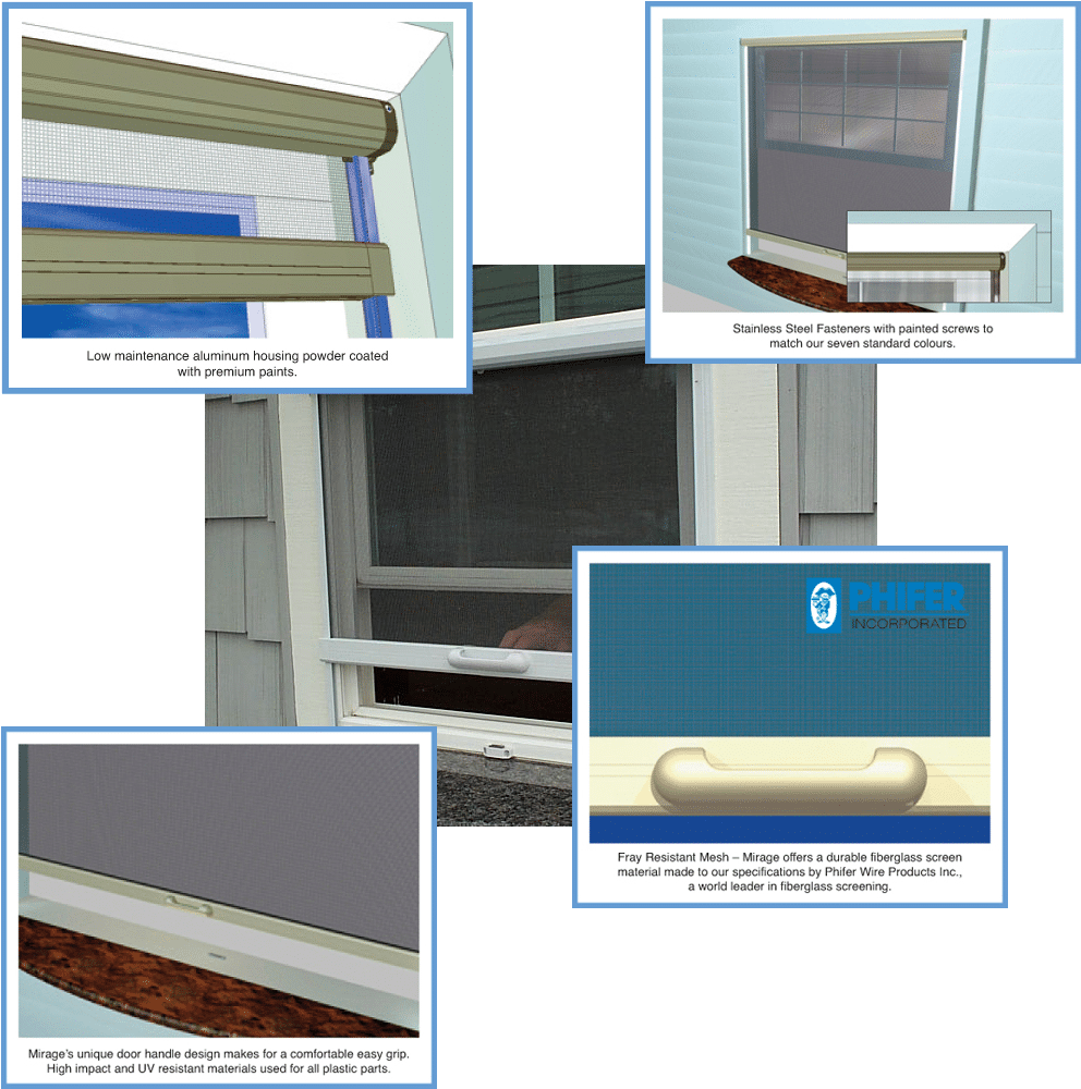 Mirage's Standard Insect Screen Can Be Utilized On - Architecture (1024x1024), Png Download