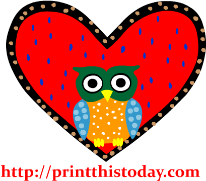 Heart Clipart Owl - Clip Art (417x417), Png Download