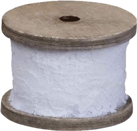 5" Wide Lace Stretch Ribbon - Oasis Lace Wrap, White, 12/case - Smither's (755x755), Png Download