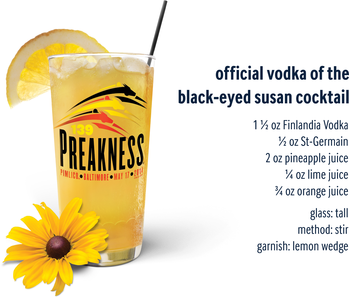 Black Eyed Susan Drink (1350x1090), Png Download