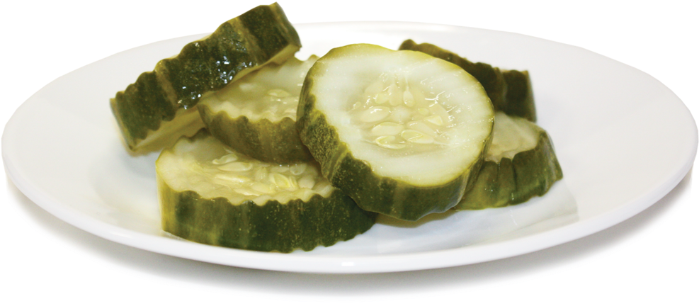 Pickle Cutz On Plate - Van Holten's Pickles (1024x477), Png Download