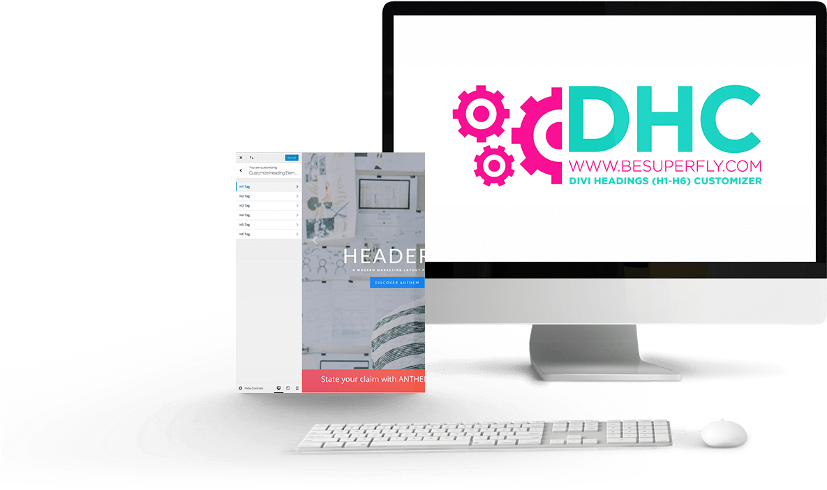 Divi Headings Customizer - Plug-in (2000x727), Png Download