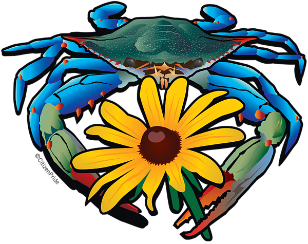 Click And Drag To Re-position The Image, If Desired - Maryland Blue Crab Logo (600x475), Png Download