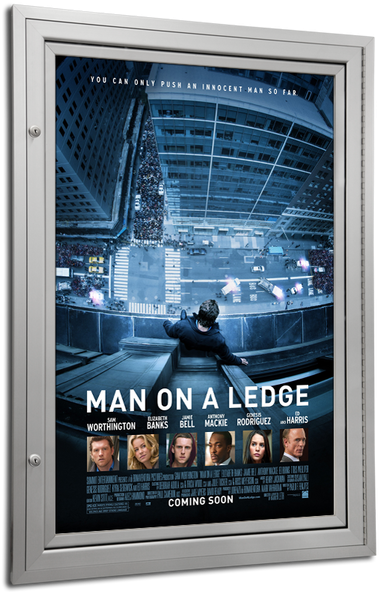 Gd Outdoor Movie Poster Frame - Man On A Ledge 2012 Movie (456x600), Png Download