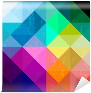 Abstract Geometric Pattern Background, With Triangles - Triangle (400x400), Png Download