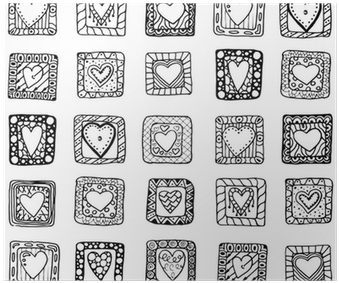 Collection Of Original Drawing Doodle Hearts - Heart Doodle Coloring Page (400x400), Png Download