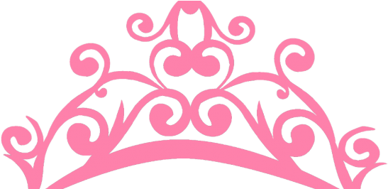 Coroa Rosa - Transparent Background Princess Crown Clipart (575x265), Png Download