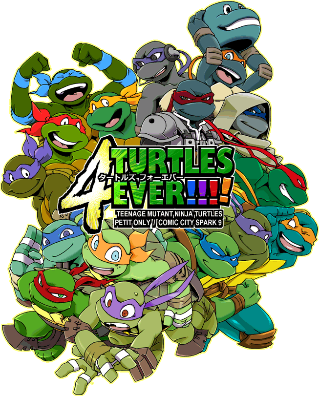 Turtles 4 Ever - Tmnt 2012 And 2003 (653x811), Png Download