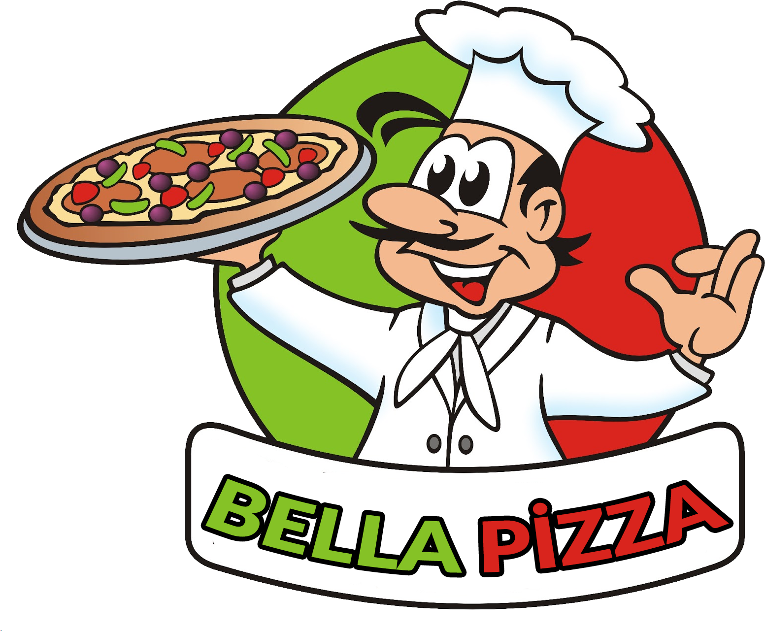 Site Logo - Pizza Man Clipart (1600x1334), Png Download