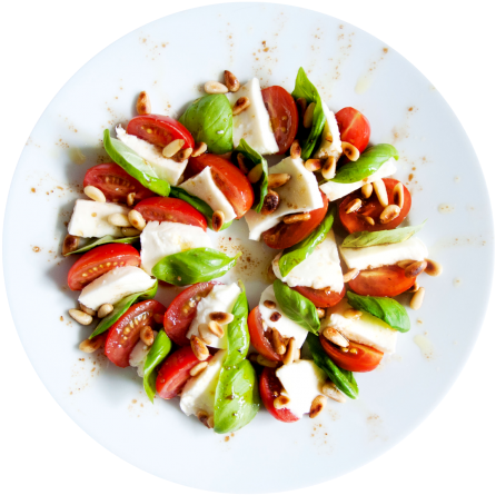 Download Tomato Salad Png Image - Salad Transparent Background (500x491), Png Download