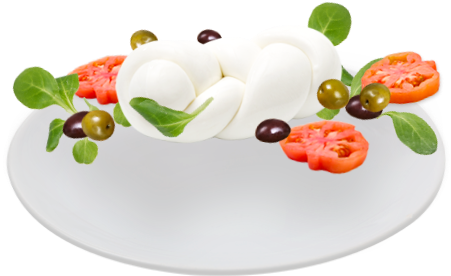 Treccia Mozzarella - Mozzarella (565x380), Png Download