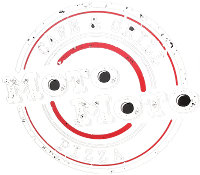 Moto Moto Pizza Cafe And Grill Logo - Moto Moto Logo (400x349), Png Download