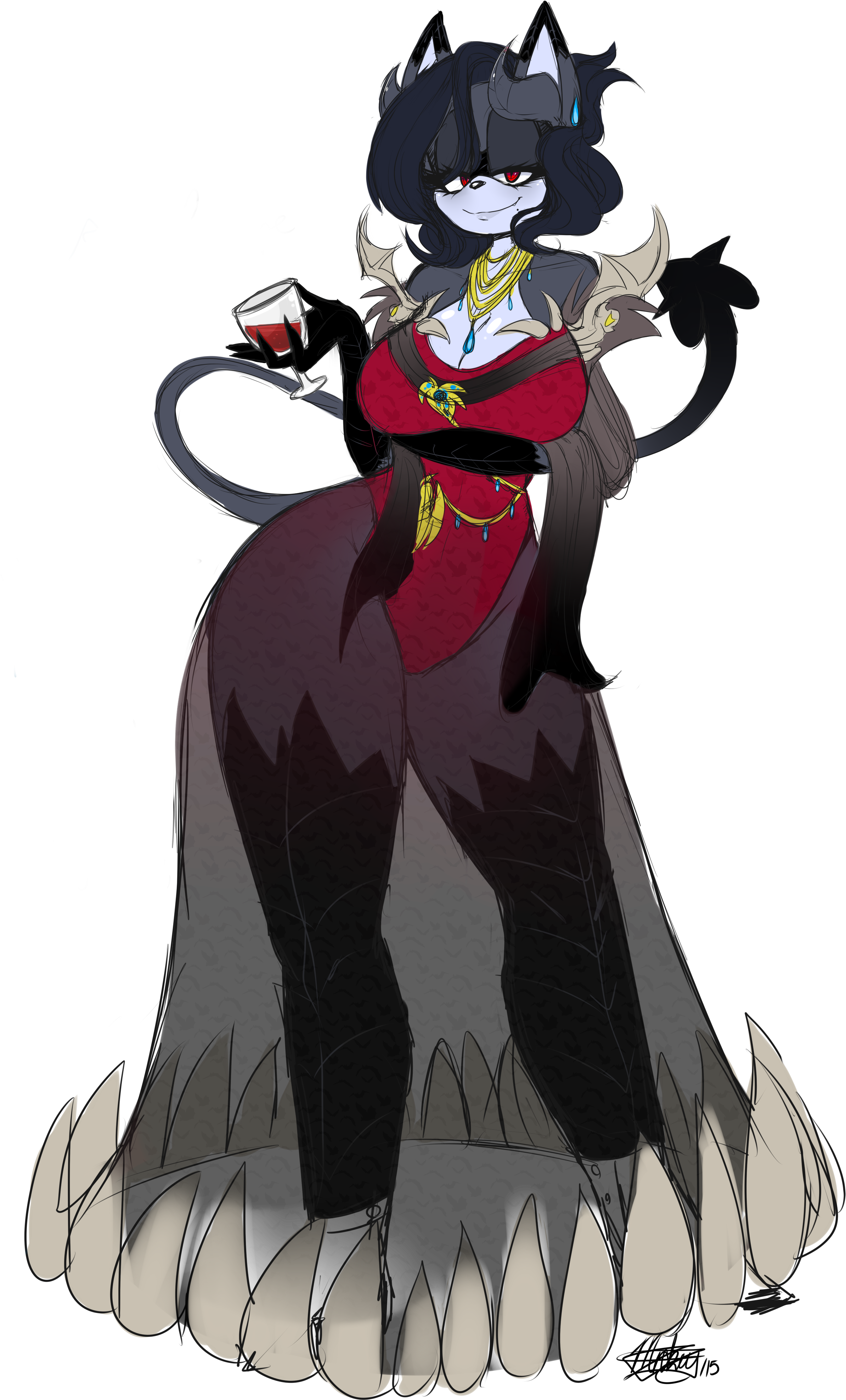 Mercy The Cat Demon By Toxicsoul77 On Deviantart - Toxicsoul77 Sonic (3000x4000), Png Download