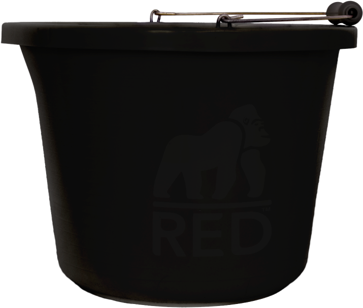 Red Gorilla Plastic Premium Bucket - Bucket (800x800), Png Download