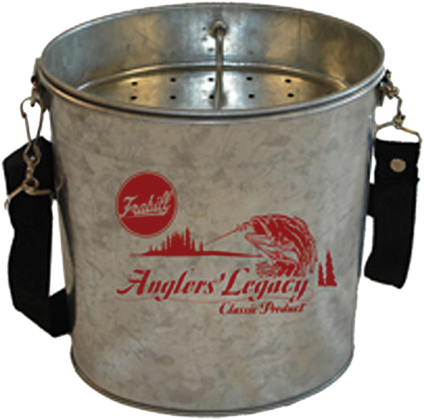 Galvanized Wade Bait Bucket - Frabill 2 Quart Wading Can 1062 (736x460), Png Download