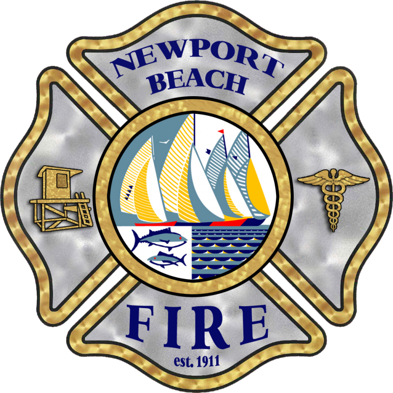 Location - Newport Beach Fire Department (800x801), Png Download