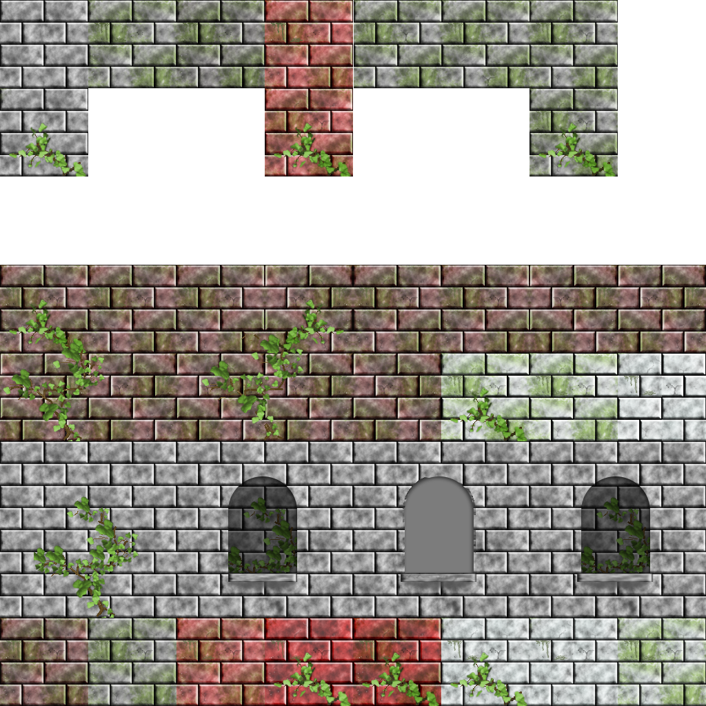 Preview - Tileset Wall 2d (1024x1024), Png Download