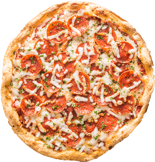 Pepperoni, Fresh Shredded Mozzarella, & Red Tomato - Pizza (504x527), Png Download