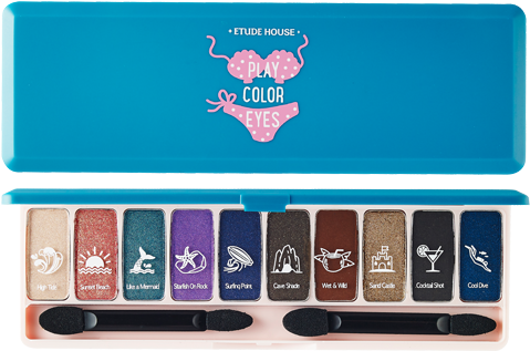 Beach-party - Etude House Play Color Eyes Peach Party (550x500), Png Download