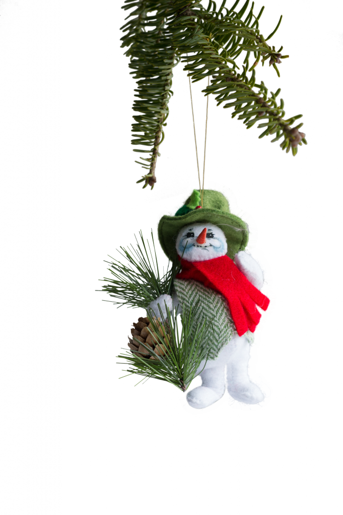 5" Alpine Snowman - Christmas Tree (681x1024), Png Download