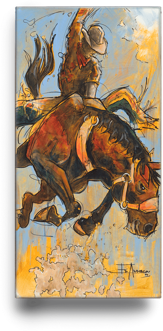Bucking Bronco - Bronc Riding (730x730), Png Download