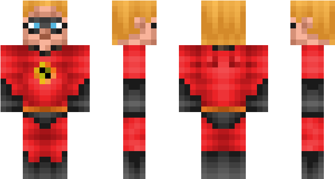 Minecraft Skins Mr Incredible (750x442), Png Download