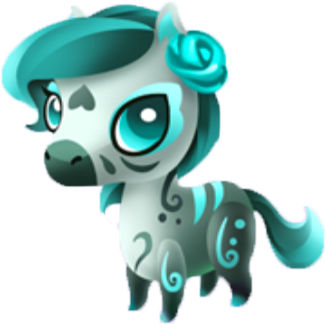 Bone Bronco Baby - Fantasy Forest Story Turquoise Pony (443x443), Png Download