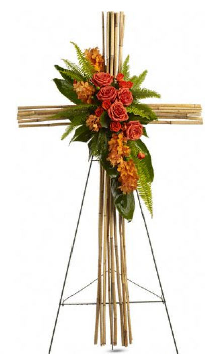 River Cane Cross Flowers (700x700), Png Download