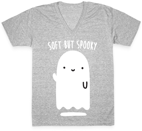 Soft But Spooky Ghost V-neck Tee Shirt - Dolce And Gabbana Parody Shirt (484x484), Png Download