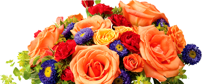 Send Flowers View Obituaries - Garden Roses (716x294), Png Download