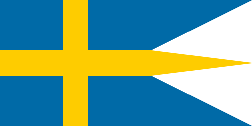Http - //upload - Wikimedia - Org/wikipededen - Svg/500px-naval - Swedish Navy Flag (500x250), Png Download