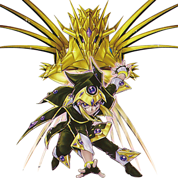 Golden Dragon Summoner 2 / Invocador Del Dragón Dorado - 遊戯王カード 黄龍の召喚士 / スターターデッキ2014 / St14-jp016 (569x567), Png Download