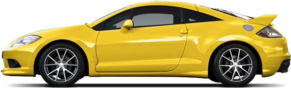 Driver Side Profile - Mitsubishi Eclipse Side (640x480), Png Download