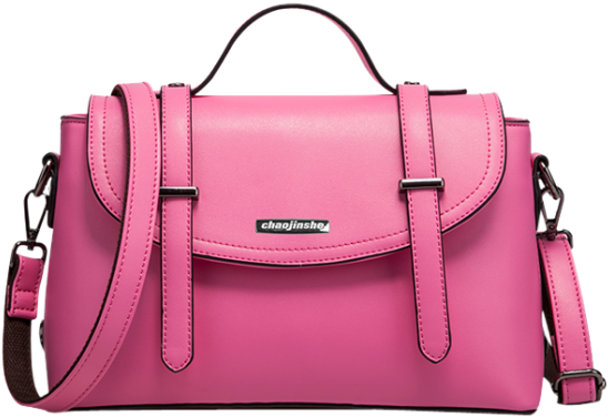 Couro Faux Correias Bateu Handbag - Handbag (558x744), Png Download