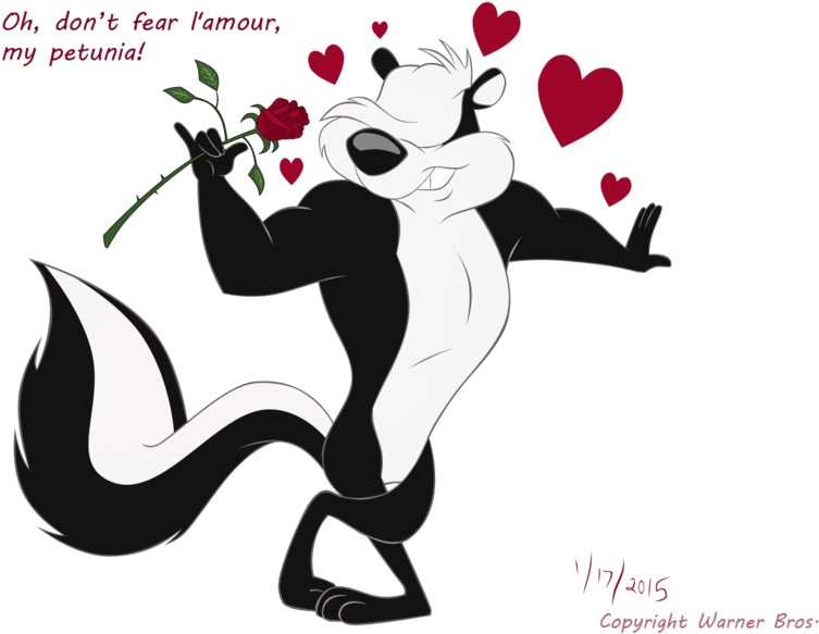 Pitu Le Pew By Ferryqueen - Pepé Le Pew (1024x783), Png Download