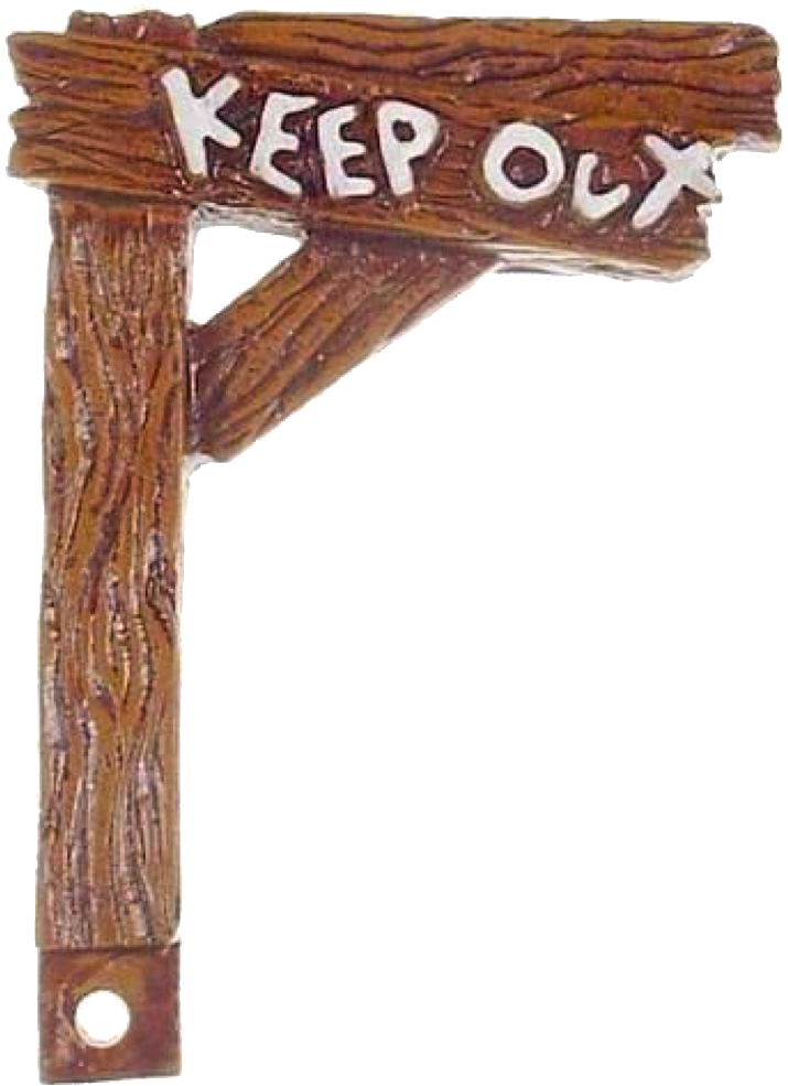 Cactus Canyon Keep Out Sign 31-3110 - Plank (802x1078), Png Download
